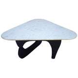 Triangular Coffee Table, White-Furniture - Accent Tables-High Fashion Home