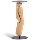 Tribe Drink Table, Natural/Matte Black