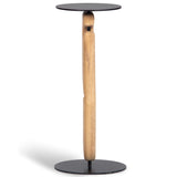 Tribe Drink Table, Natural/Matte Black