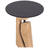 Tribe Drink Table, Natural/Matte Black