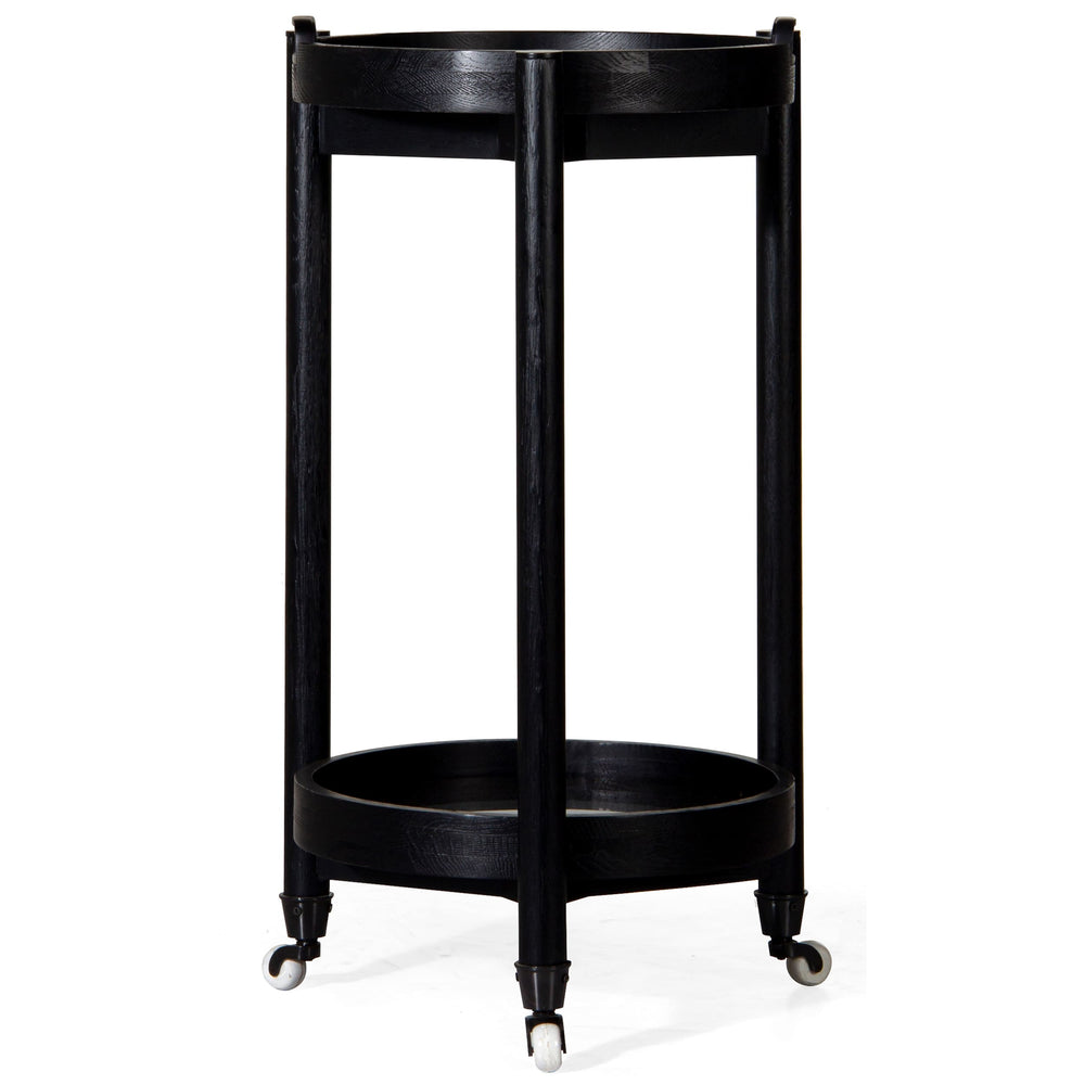 Trio Round Bar Cart, Charcoal