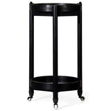 Trio Round Bar Cart, Charcoal