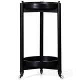Trio Round Bar Cart, Charcoal