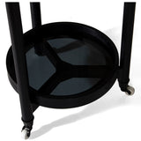 Trio Round Bar Cart, Charcoal