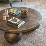 Triplet Coffee Table, Antique Brass-Furniture - Accent Tables-High Fashion Home