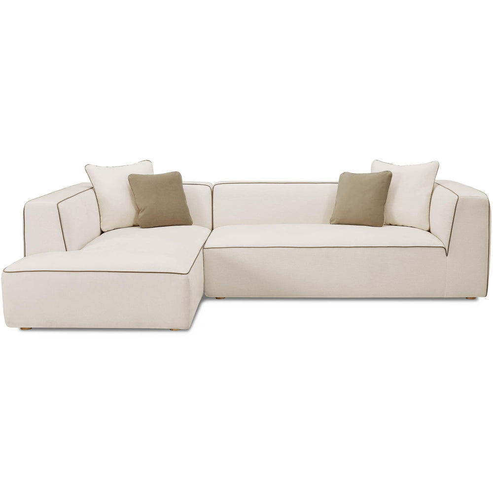 Tristine LAF Sectional, Cream