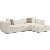Tristine LAF Sectional, Cream