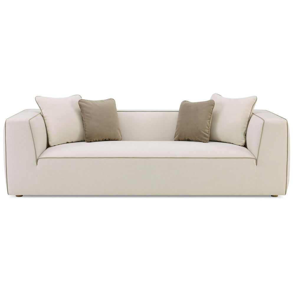 Tristine Linen Sofa, Cream-Furniture - Sofas-High Fashion Home