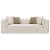 Tristine Linen Sofa, Cream-Furniture - Sofas-High Fashion Home