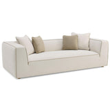 Tristine Linen Sofa, Cream-Furniture - Sofas-High Fashion Home