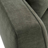 Tristine Upcycled Basketweave Sofa, Olive Green-Furniture - Sofas-High Fashion Home