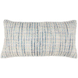 Trona Lumbar Pillow, Blue/Ivory-Accessories-High Fashion Home