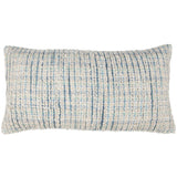 Trona Lumbar Pillow, Blue/Ivory-Accessories-High Fashion Home