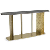 Trost Console Table, Dorado Gold-Furniture - Accent Tables-High Fashion Home