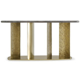 Trost Console Table, Dorado Gold-Furniture - Accent Tables-High Fashion Home