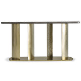 Trost Console Table, Dorado Gold-Furniture - Accent Tables-High Fashion Home