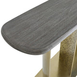 Trost Console Table, Dorado Gold-Furniture - Accent Tables-High Fashion Home