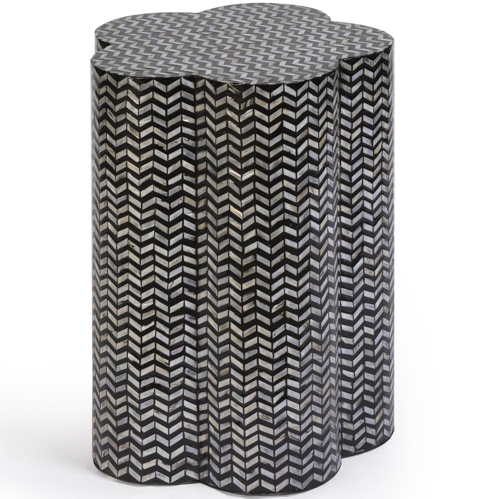 Truffle Side Table, Black-Furniture - Accent Tables-High Fashion Home