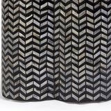 Truffle Side Table, Black-Furniture - Accent Tables-High Fashion Home