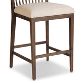 Tullio Counter Stool, Savoy Parchment/Drifted Ash by Four Hands-Furniture - Chairs-High Fashion Home