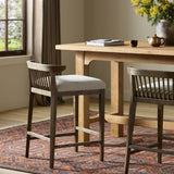 Tullio Counter Stool, Savoy Parchment/Drifted Ash by Four Hands-Furniture - Chairs-High Fashion Home