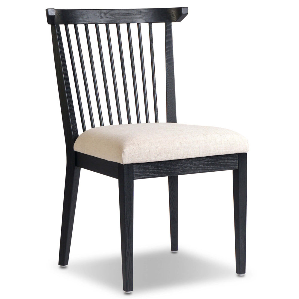 Tullio Dining Chair, Black Ash, Set of 2 by Four Hands-Furniture - Dining-High Fashion Home