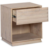 Tussac Nightstand, Natural White Neem by Four Hands-Furniture - Bedroom-High Fashion Home