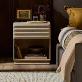 Tussac Nightstand, Natural White Neem by Four Hands-Furniture - Bedroom-High Fashion Home
