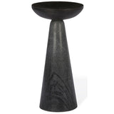 Twin Marble Drink Table, Black