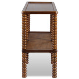 Twist Console Table, Mellow Bourbon