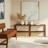 Twist Console Table, Mellow Bourbon