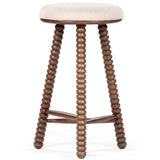 Twist Counter Stool, Light Walnut