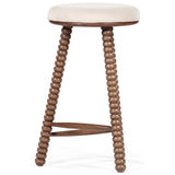 Twist Counter Stool, Light Walnut