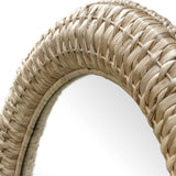 Twisted Seagrass Arch Mirror, Natural