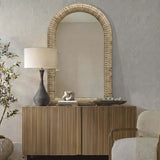 Twisted Seagrass Arch Mirror, Natural
