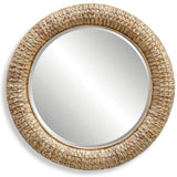 Twisted Seagrass Round Mirror, Natural