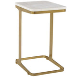 Tylan Accent Table, Warm Brass