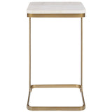 Tylan Accent Table, Warm Brass