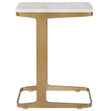 Tylan Accent Table, Warm Brass