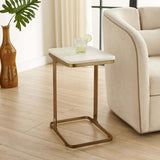 Tylan Accent Table, Warm Brass