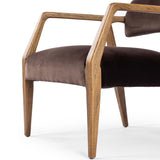 Tyler Arm Chair, Surrey Cocoa-Furniture - Chairs-High Fashion Home