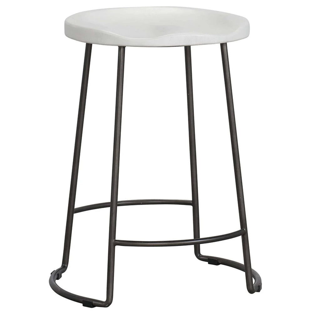 Reid Counter Stool, Picket Fence-Furniture - Dining-High Fashion Home