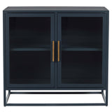 Santorini Short Metal Cabinet-Furniture - Storage-High Fashion Home