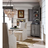 Justeene Corner Cabinet, Flagstone-Furniture - Storage-High Fashion Home