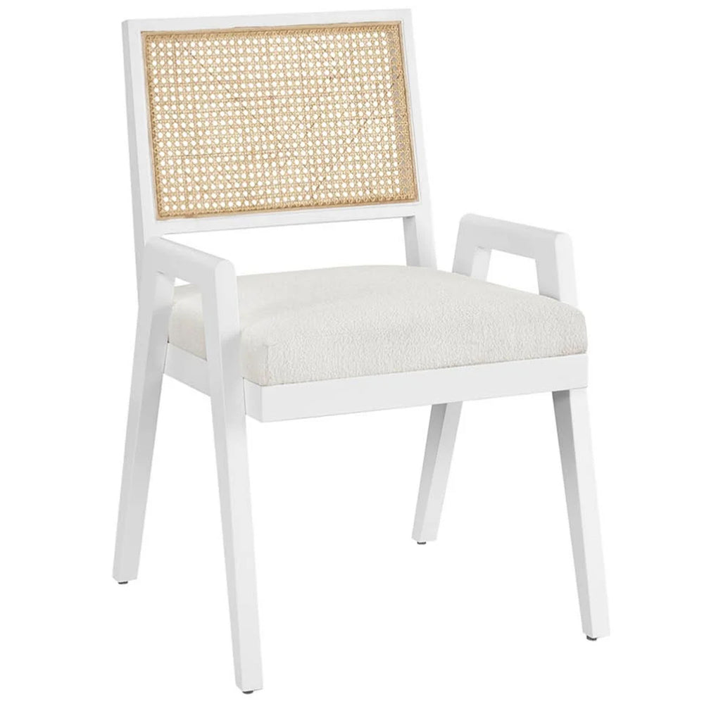 Sonora Arm Chair, Canberra Ivory, Set of 2