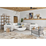 Modern Everdin Cocktail Table, Abaco White