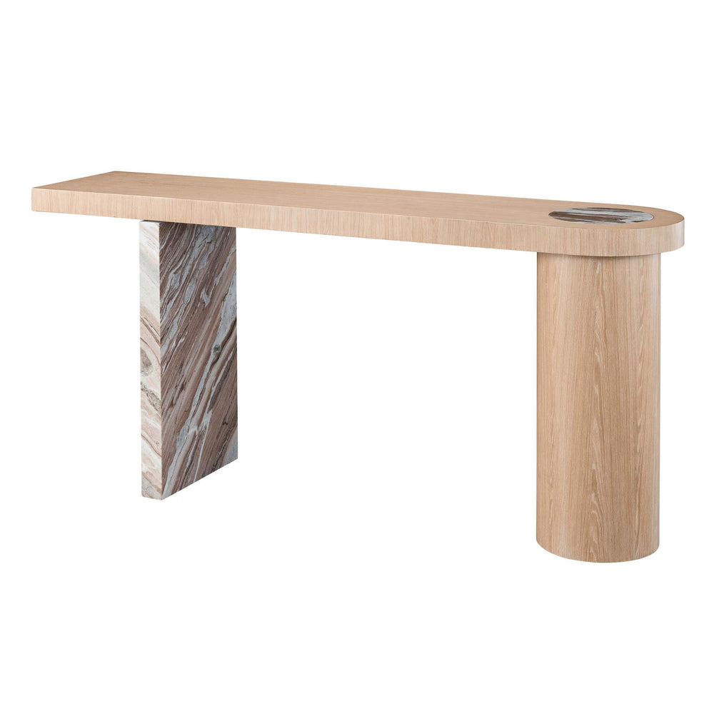 Croydon Console Table, Tech Oak-Furniture - Bedroom-High Fashion Home