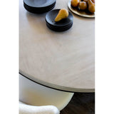 Topanga Round Dining Table, Silver Fox