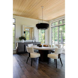 Topanga Round Dining Table, Silver Fox