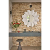 Weekender Scallop Mirror, White